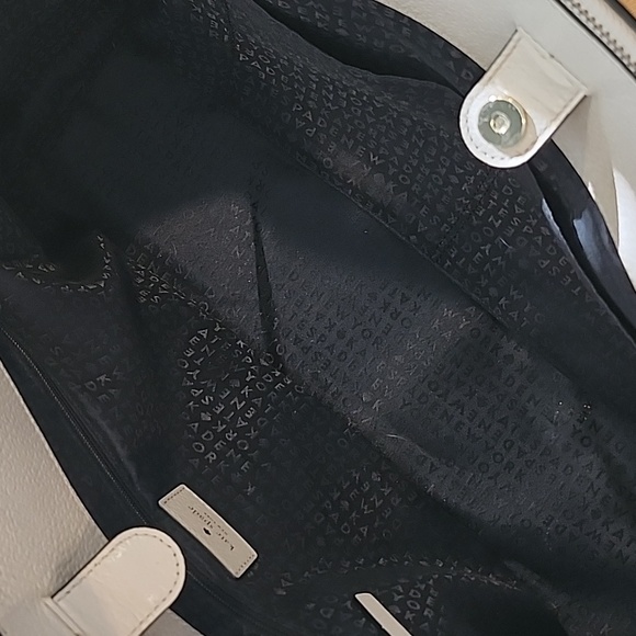 Gorgeous Cream And Black Kate Spade Grand Street Lydia Tote Purse With Side Bags - Picture 11 of 17